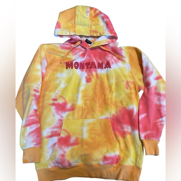 Tie dye Montana hoodie size medium beautiful colors - Picture 1 of 5